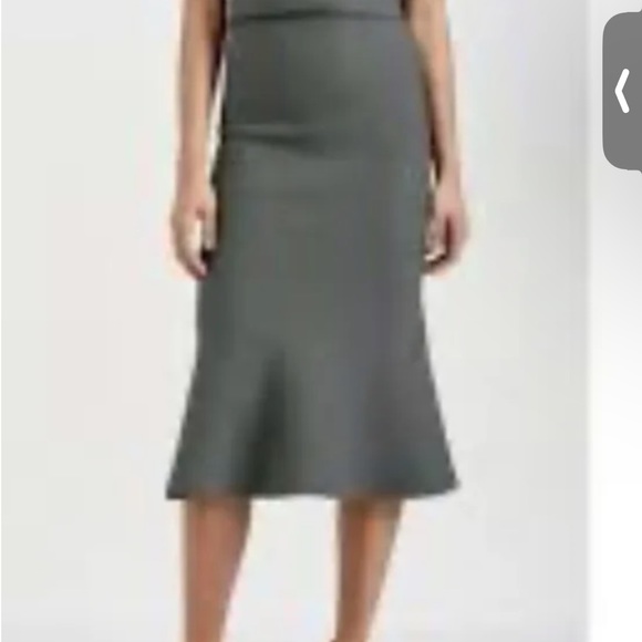 Scanlan Theodore crepe knit green dress M beautiful color - Picture 2 of 5